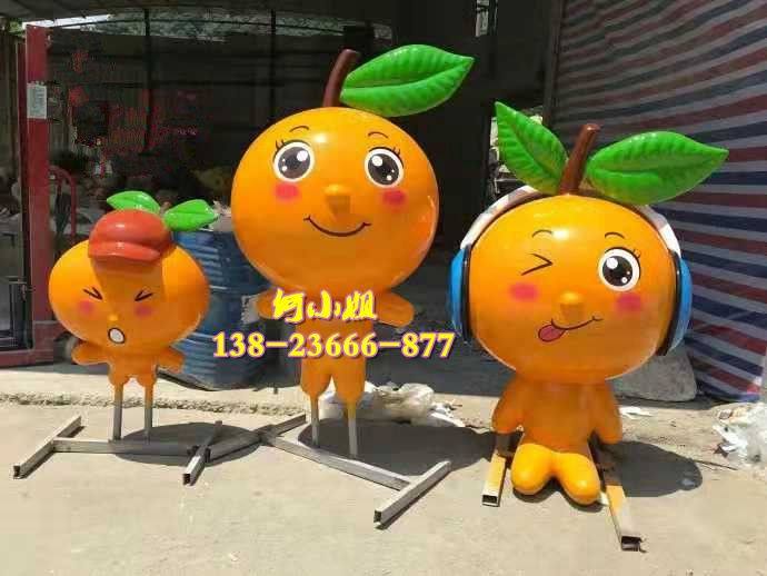 Orange Theme Small Products GRP Sculpture Orange Origin Navel Orange Square Large Imitation Orange Statue Landscape Propaganda-Taobao