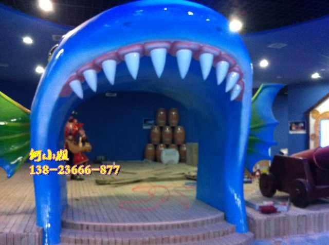 Marine Themed Pavilion Shark Door Head GRP Advertising Logo Sign Creative Marine Life Gate Arch Sculpture Decoration-Taobao