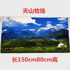 Гобелен 新疆特色挂毯西域饭店装饰壁挂画民族人物胡杨骆驼新疆风景地毯画