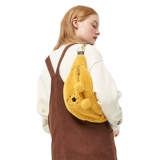 Брендовая демисезонная мультяшная поясная сумка, милая модная нагрудная сумка, с медвежатами