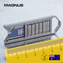 Magnus Outdoor Cutter Carry-on Small Knife Can Discard Blade SlideClick New Zealand Titanium Knife Camping Tours