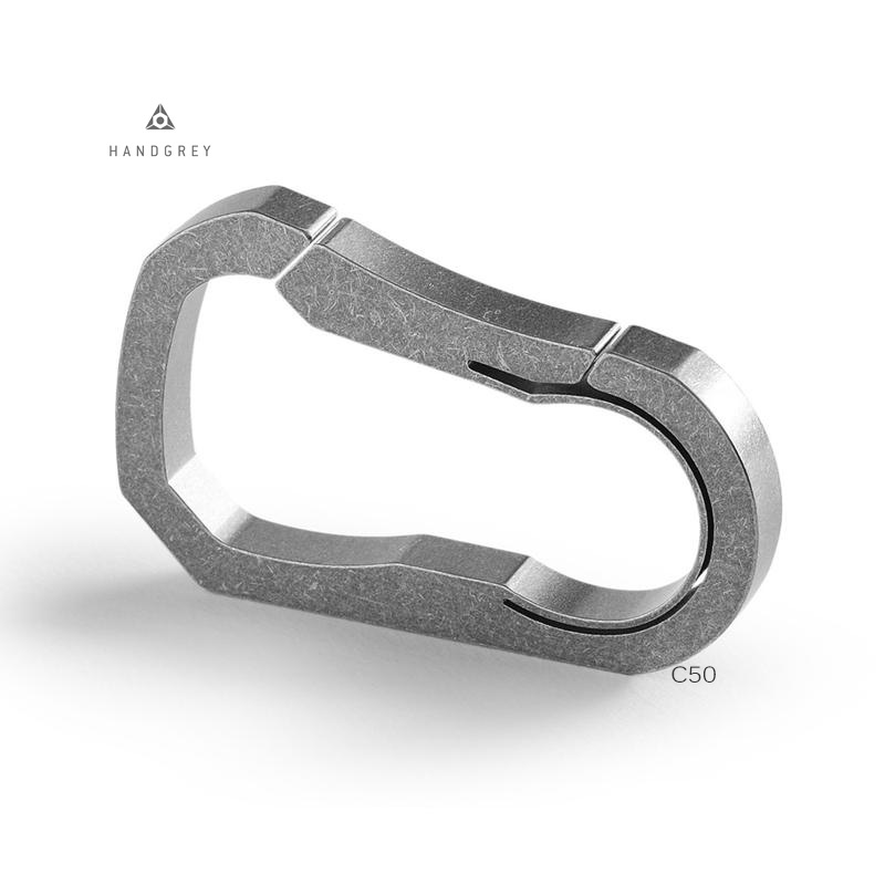 Handgrey buckle C50 all-titanium one-piece load-bearing lock light-weight mountaineering buckle non-load-bearing travel outdoor beauty