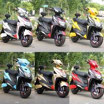 New electric battery motorcycle 72V adult male and female double pedal 60V large long-distance running takeaway high-speed electric motorcycle