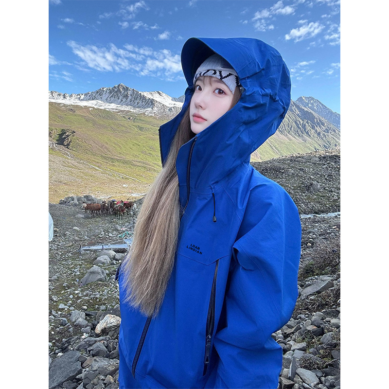 Kskm Klein Blue Jacket for Women 2025 New Spring and Autumn Three-In-One American Style Outdoor Super Stylish Coat
