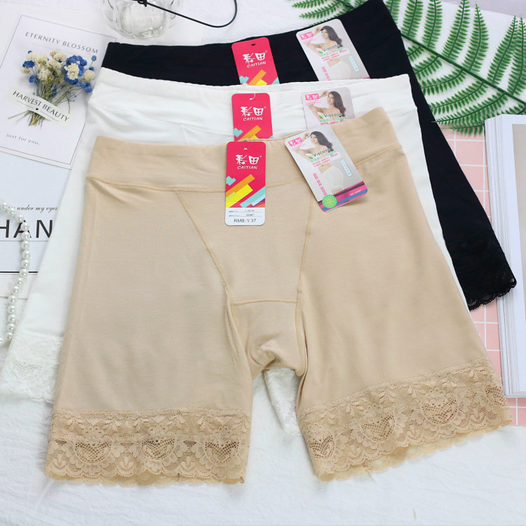 Colourful Fields 30881 Comfort Modale Lace 30% Safety Pants Lift Hip High Waist Anti Walking Light Underpants Beating Bottom