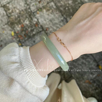 Natural jade bracelet for women Hetian Jade Qingshui bracelet replacement aventurine bracelet for women young jade bracelet for mother