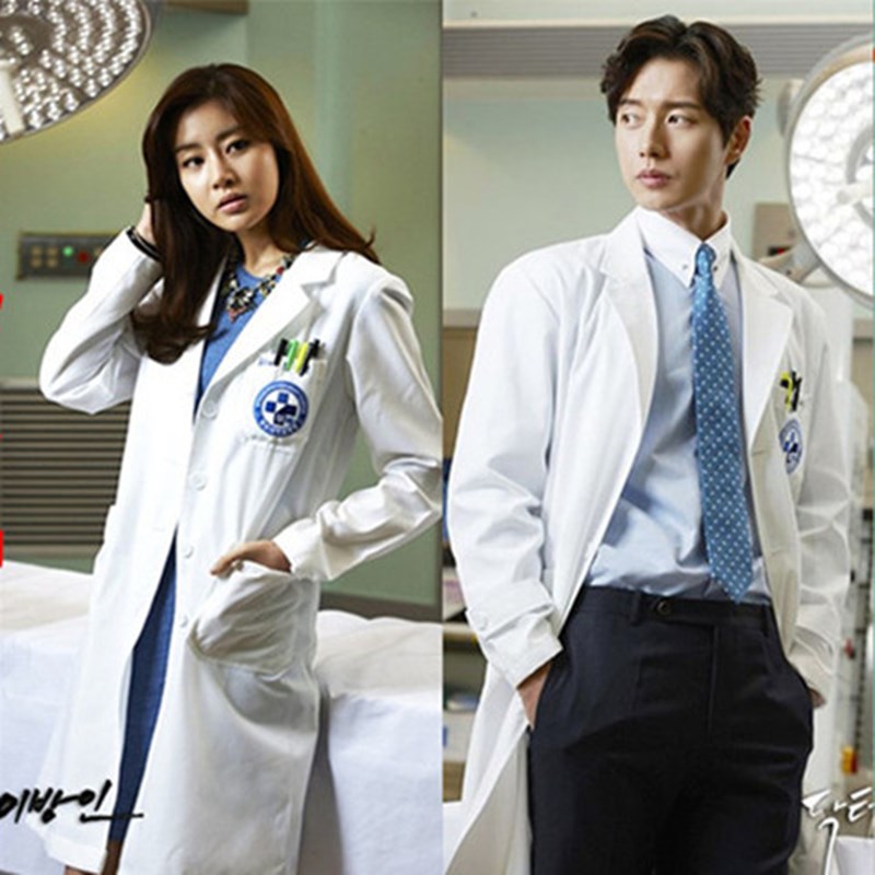 Semi-permanent Korean version of doctor's clothing short-sleeved white coat long-sleeved self-cultivation male and female beauty tattoo artist oral work clothes