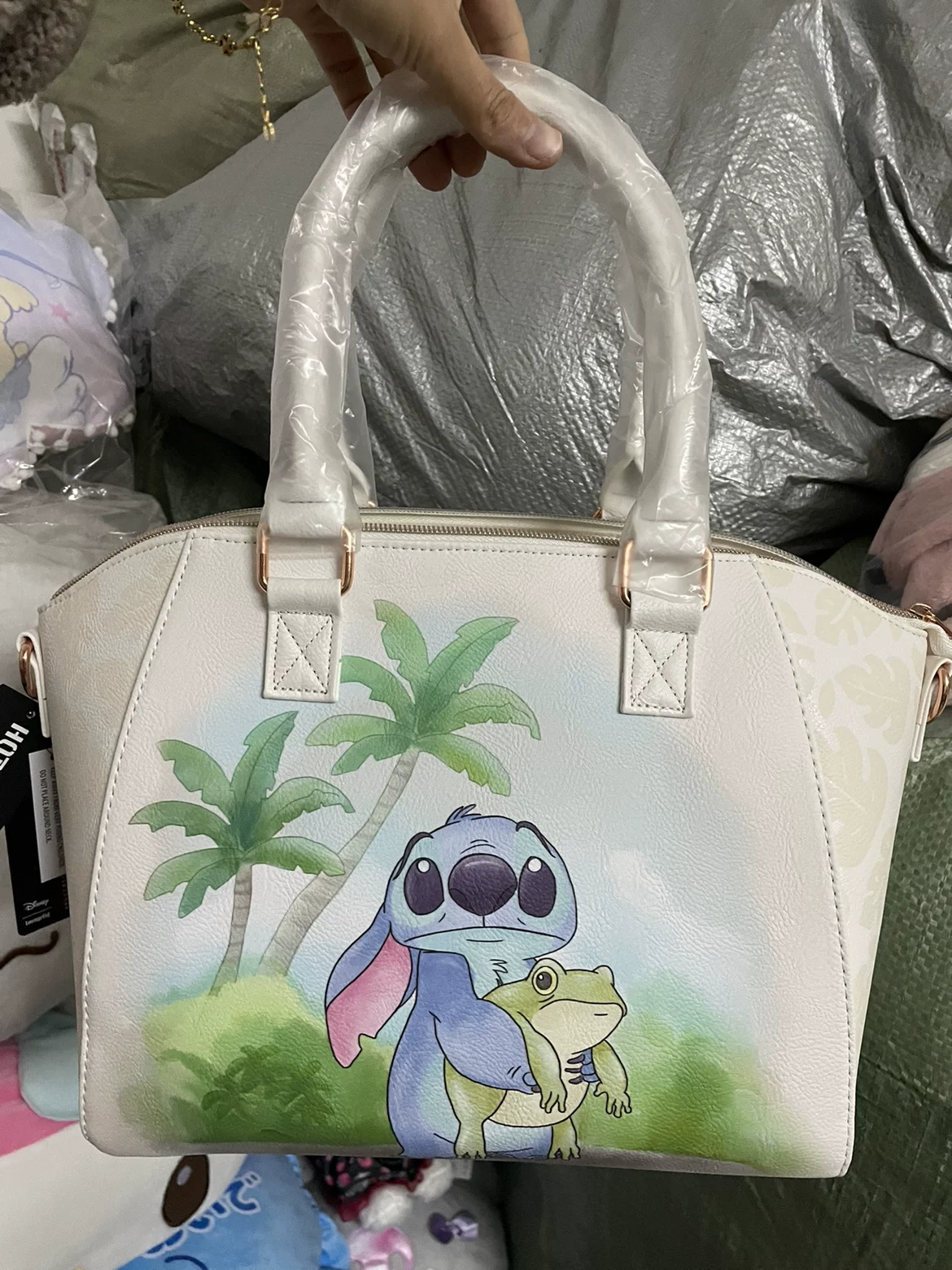 Рюкзак Loungefly KT x Pusheen для детей, мятная экокожа, миниатюрный родительско‑детский дизайн