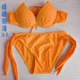 Bikini gợi cảm áo tắm ba điểm kích thước ngực hai mảnh phù hợp với người mẫu Hàn Quốc thử nghiệm mẫu áo tắm màu rắn - Bikinis