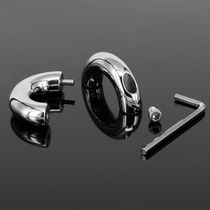 Man Toy Stainless Steel Scrotum Bondage Testicles Negative Weight Ring Lock Fine Pendant Rooster Ring JJ Ring cb6000
