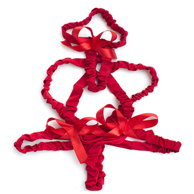 Interest Lingerie Red Uniform Triple Point Style Sexy sweaters Clothing Accessories to be free of undress to the back of the body