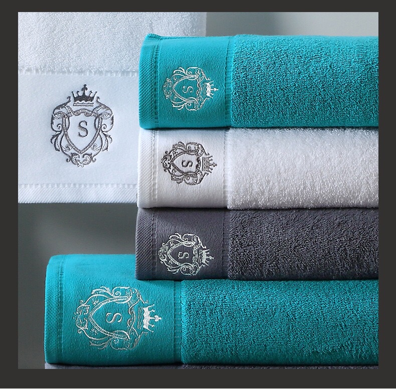Sofia Royal Towel 100% Cotton Absorbent and Lint-Free Five-Star Hotel Bath Towel Soft and Enlarged Adult Towel