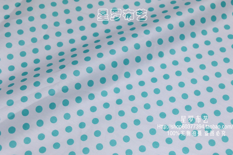 纯棉面料水玉点点圆点斜纹印花布料学生宿舍被套床单枕套全棉布料详情18