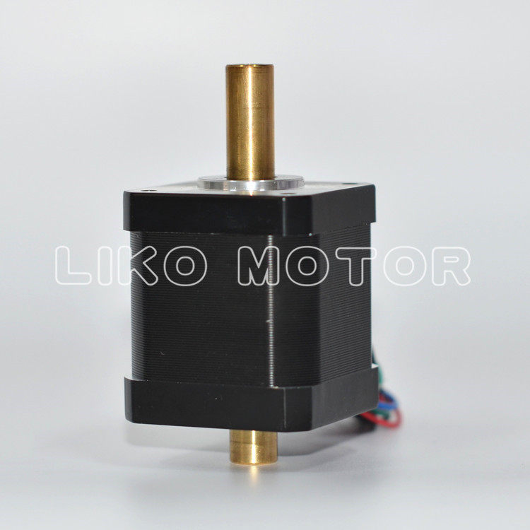  42 hollow shaft stepper motor 42 hollow motor double out shaft lengthened hollow custom spot