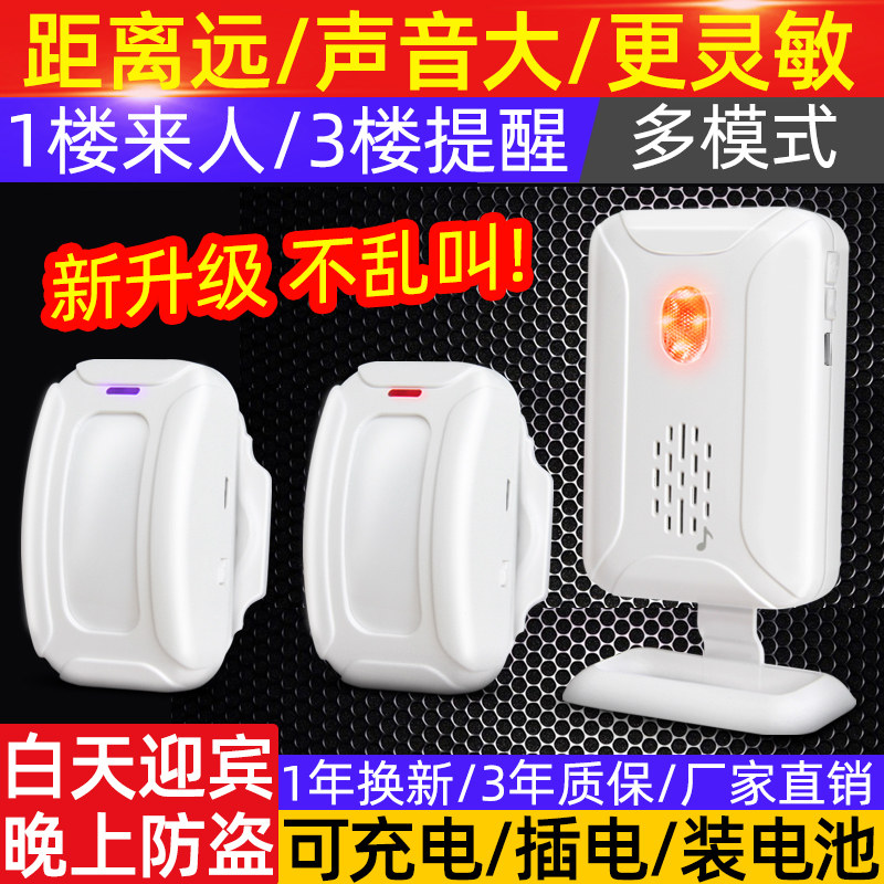 Wireless split inductive doorbell Hello welcome to the Yingbin Infrared Alarm Intelligent Voice Prompt Commercial 