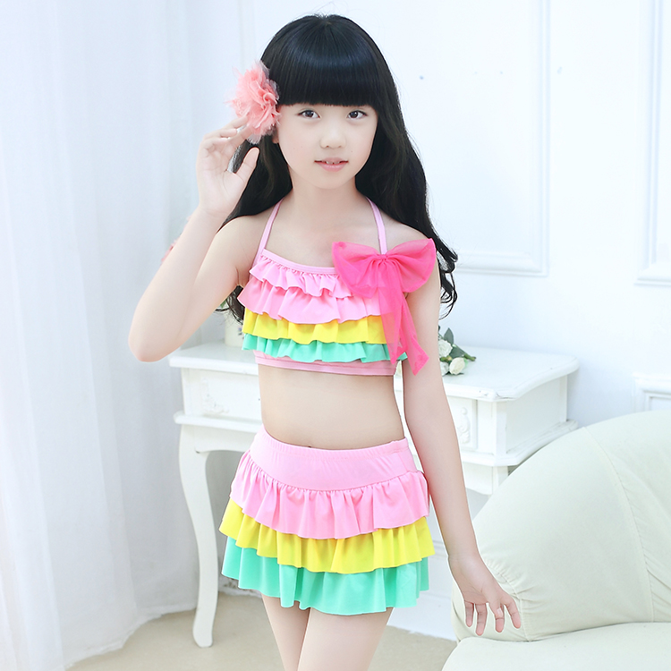 Đồ bơi trẻ em Cô gái Đồ bơi Chia bé Baby Baby Boy Split Princess Big Áo tắm - Bộ đồ bơi của Kid áo tắm trẻ em