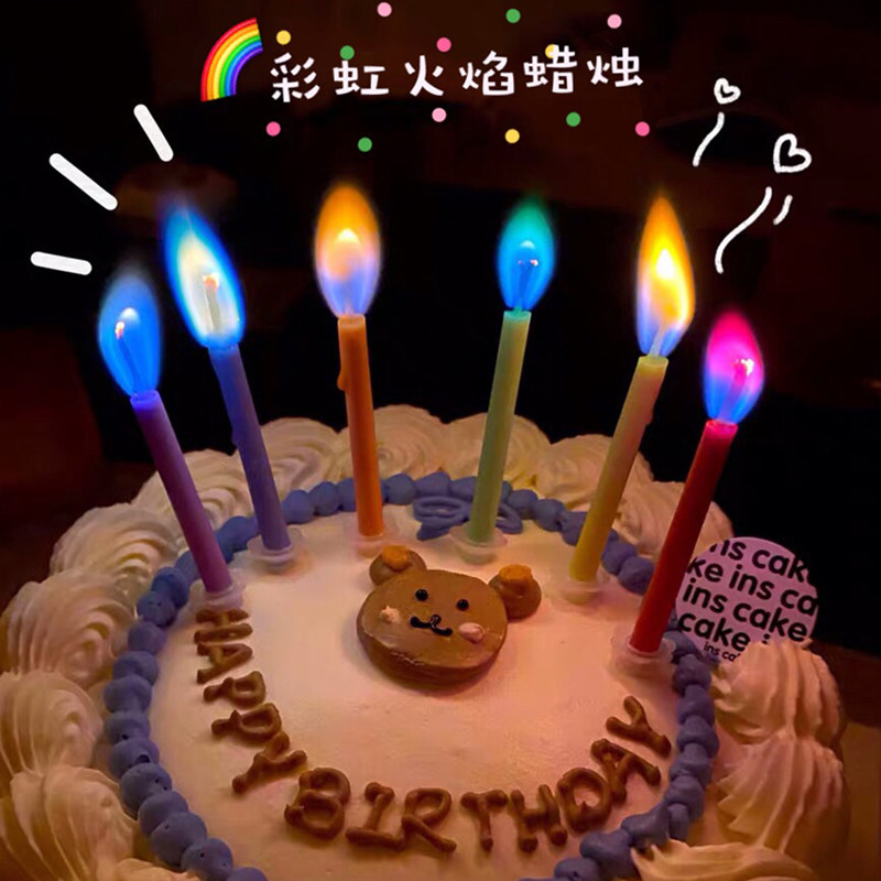 Birthday Cake Candle Romantic Network Red Creative in Digital single decorative products scene arranged for adult Korea