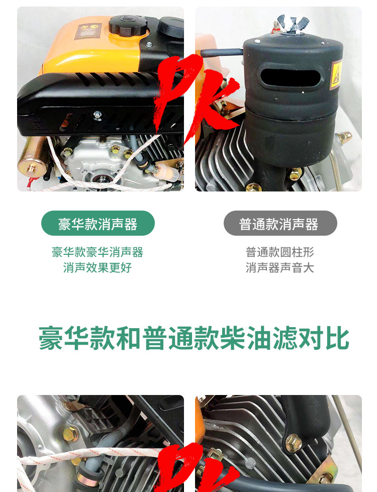 Diesel engine single cylinder small pharmaceutical farming ship on-hook water pump threshing machine power Tractor Electric start engine