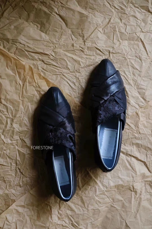 Spanish Atelier Inscrire Lambskin Shoes with Walnut Soles Forestone Spanish Atelier Inscrire Lambskin Shoes with Walnut Soles Forestone