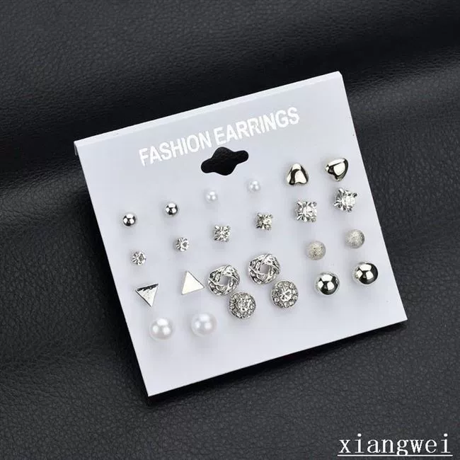 Кошачьи серьги STUD для женщин с кристаллами RhineStone Erics Hot S
