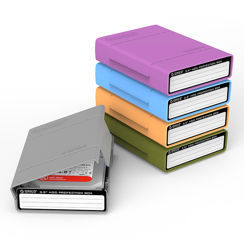 Aureco PS-35 A set of five (five-color gray)set of 3 5-inch hard drive protection box