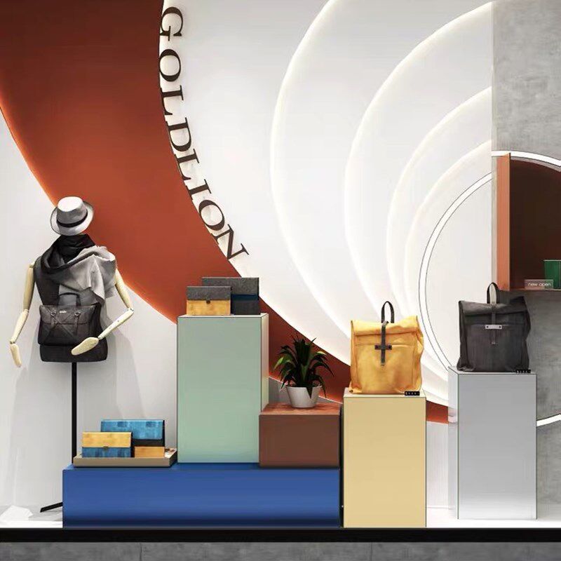 Clothing Shop Shop Window Decoration Desk High And Low Composition Products Display Bench Shoe Bag Swing water table Display stand Terri
