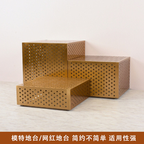 Model Terrace Clothing Shop Square display Desk Placed Bag shoes Shelf Shop Windows Decoration High and low station Terri