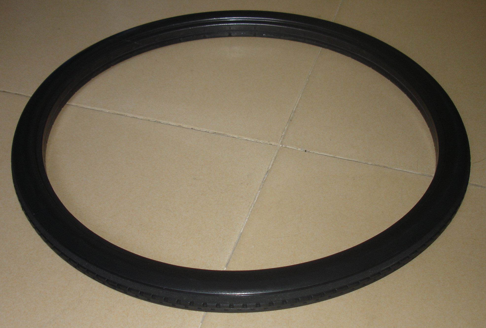 Bike trolley three-wheeler-free PU solid tire 24X1 75 suitable for car ring slot width 23-25MM