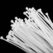 White nylon cable tie Self-locking length 250mm solid width 2 8mm lashing belt tie wire