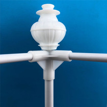 Wrought iron paint bracket Shelf accessories Interface connector Connector parts Three-way zipper Square top mosquito net corner