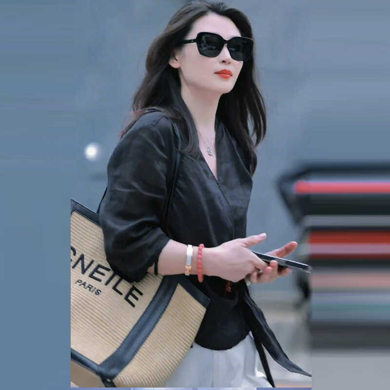 Chic Design, Versatile Lace-Up Ramie Top for Women, 2026 Summer Half-Sleeve V-Neck Irregular Short Shirt for Women