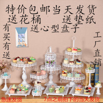 Dessert table ornaments display rack dessert pastry tray cold meal tea break table cake shelf afternoon tea snack shelf