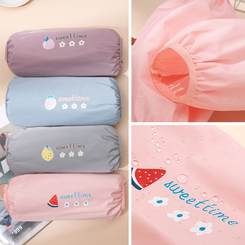 Waterproof sleeves for men and women work oil-proof anti-dirty sleeves adult black labor protection sleeves children's baby sleeves