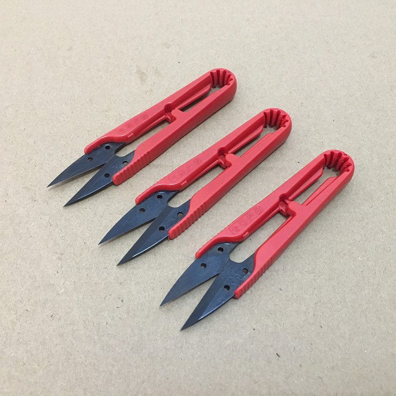 Daji plastic handle yarn shears cross stitch clothing thread scissors tailor U-shaped scissors large sewing small scissors