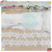 345 whole paragraph 27 yard day single white bilateral can be worn with silk with water soluble lace DIY Ocean dress v handmade material