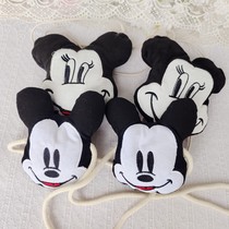 1578 large number 5 padded cotton embroidered Mickey head dolls about 11-12cm