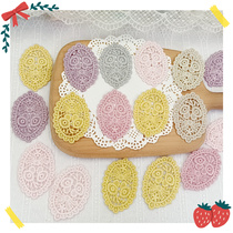 648 multi-color 20 pieces of Korean cotton water soluble lace flower paste DIY hair decoration handmade material