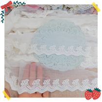 691 whole outer single White about 13 meters mesh embroidery lace diy bow doll clothing accessories