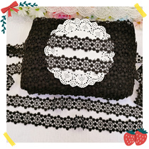 375 whole board Day single black water soluble lace diy bow doll clothing accessories