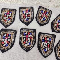 DF1618 whole pack of 20 reworked rice beads grip drill shoulder chapter chest chapter about 5 8 * 8 3cm