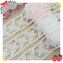 542 whole bundle 14-15 yards Daily single white three-dimensional butterfly water soluble lace DIY clothing handmade material accessories