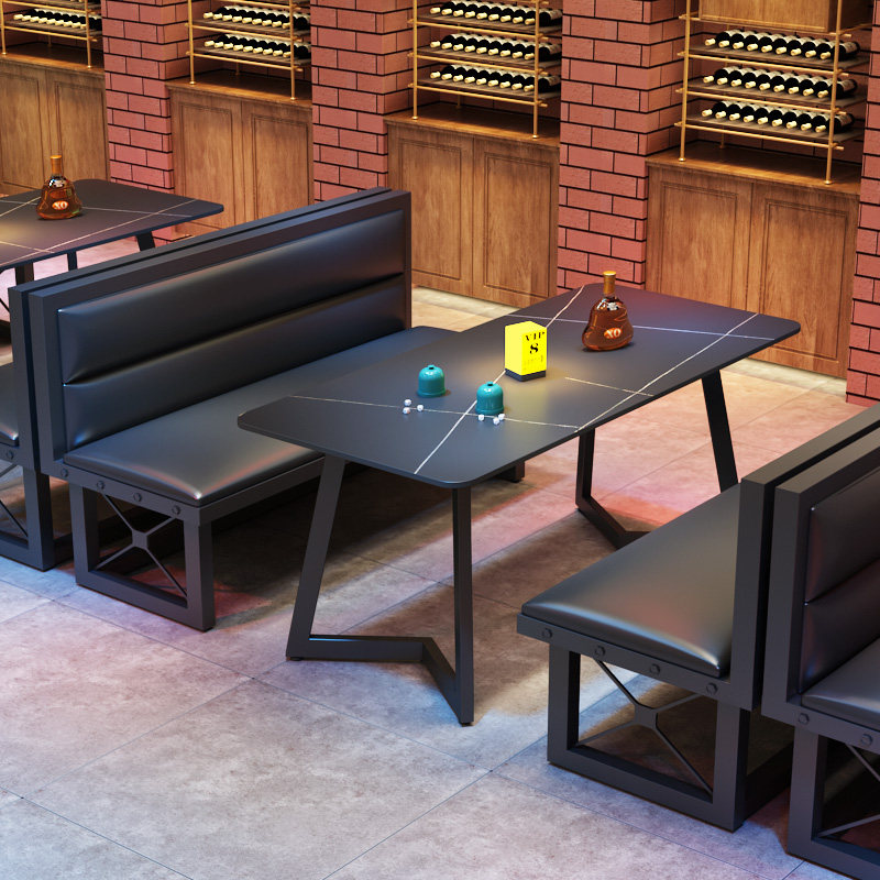 Retro industrial style bar clear bar barbecue shop tables and chairs coffee restaurant music dining bar pub sofa card seat dining table