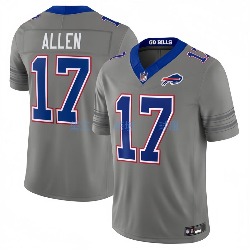Nfl Buffalo Bills Buffalo Bills No. 17 Allen Football Jersey Embroidered Men's and Women's Clothing