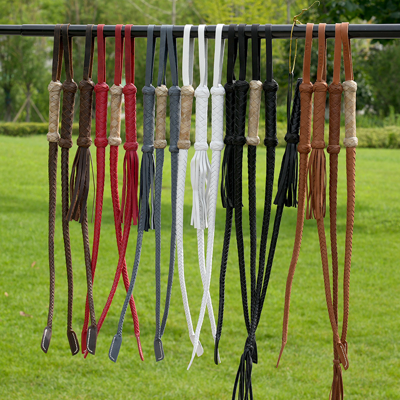 Luofeng Mountain Cowhide Whip, Leather Whip, Fitness Whip, Self-Defense Whip, Dog Training Whip, Intangible Cultural Heritage Handmade Fitness Whip