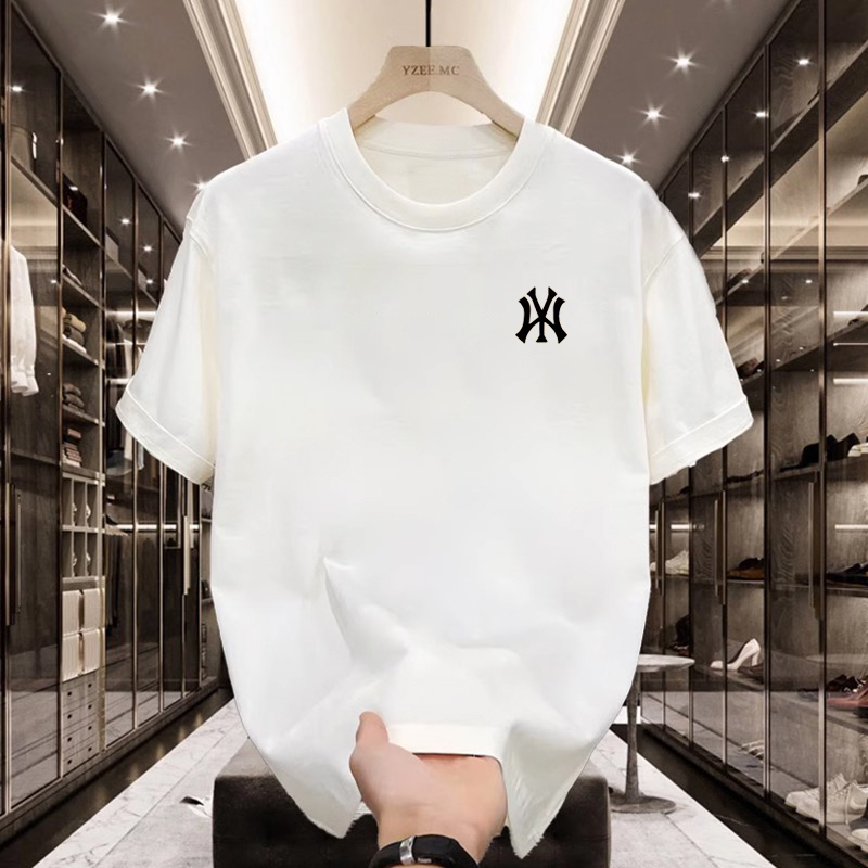 Outlet Trendy Brand T-Shirts for Men and Women, Short-Sleeved, Loose-Fitting, Versatile Casual Tops for Summer, Couple Half-Sleeve Pure Cotton Crew Neck
