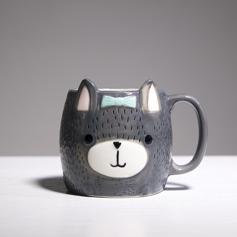 Under the glaze color idea of cat ceramic cup keller small clear children cartoon cup cup household move cup