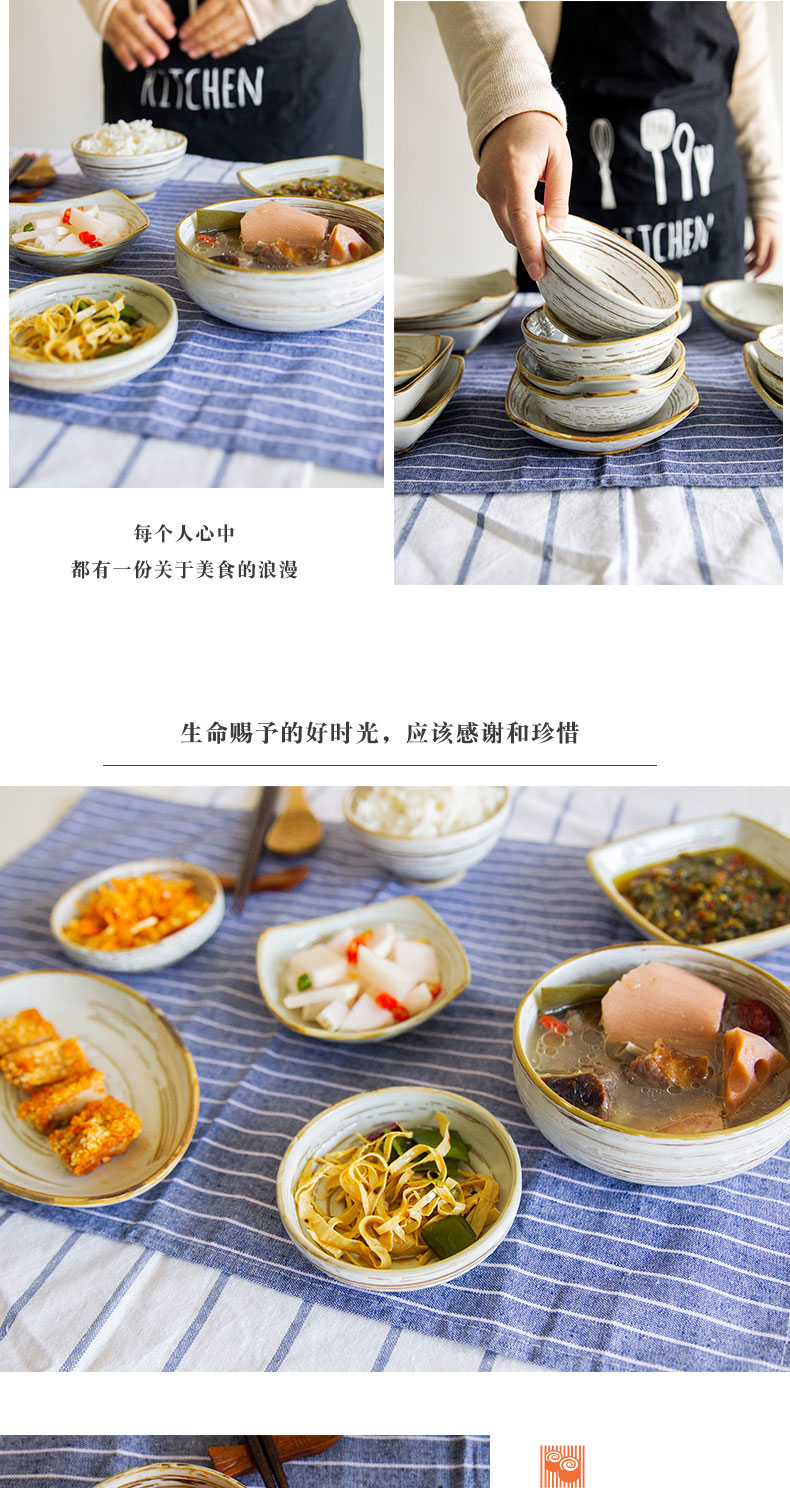 And the wind under the four seasons of thread disc move tableware glaze color dessert plate the nut plate household creative dishes