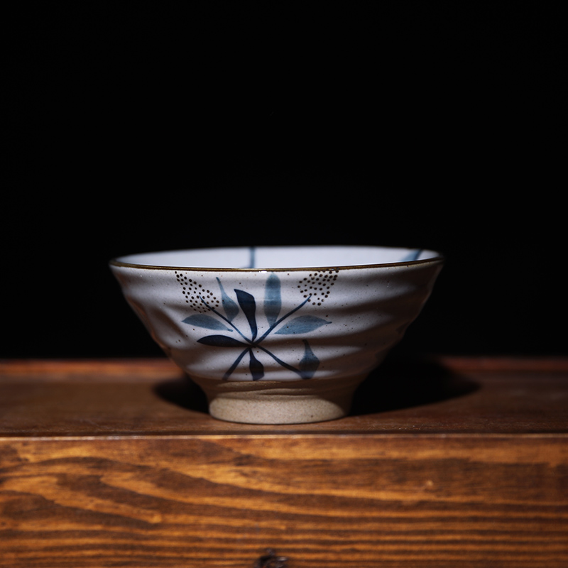 And the four seasons under the glaze color hand - made ceramic bowl ltd. household Japanese - style tableware coarse pottery bowl of soup bowl rainbow such use