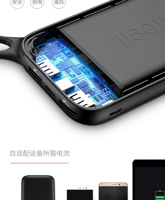 Kho báu sạc tốt nhất 20000 mA dung lượng lớn Apple 8XPD điện thoại di động loại c c sạc nhanh hai chiều QC3.0 - Ngân hàng điện thoại di động pin dự phòng baseus