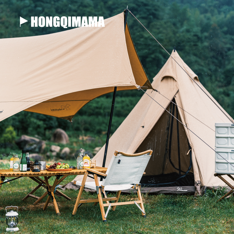 Vidalido Inflammation Account Exposed Battalion 2-4 People 3 m Pyramid Indian Cotton Fabric Tent Firewood Stove Tent